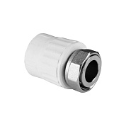 Муфта с накидной гайкой VALFEX 25х3/4" ВР белый ПП
